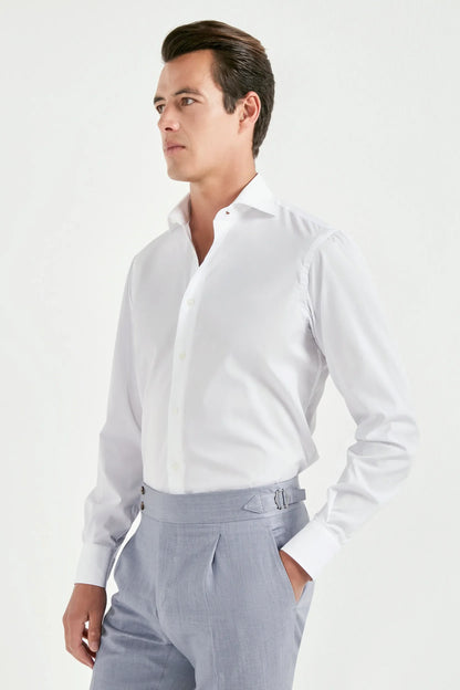 White premium Sartoriale cotton shirt - Made in Italy
