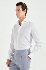 White premium Sartoriale cotton shirt - Made in Italy