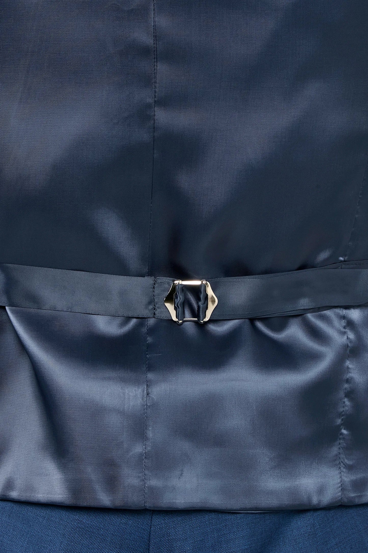 Royal blue double breasted waistcoat - Made in Italy