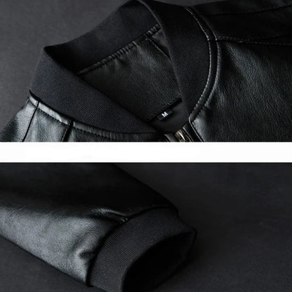 2024 outono novo preto moto biker casacos de couro do plutônio dos homens gola jaquetas de couro casual ajuste estilo punk jaquetas para homem 8xl