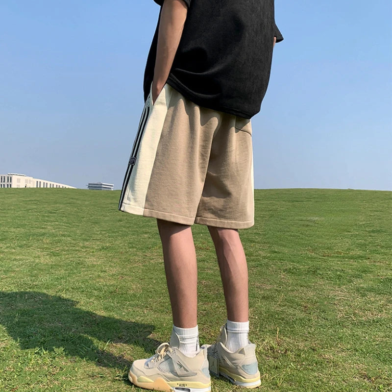Casual Gym Shorts for Men Summer Joggers Soft Breathable Teens American Fashion Streetwear All-match Basketball Шорты Мужские
