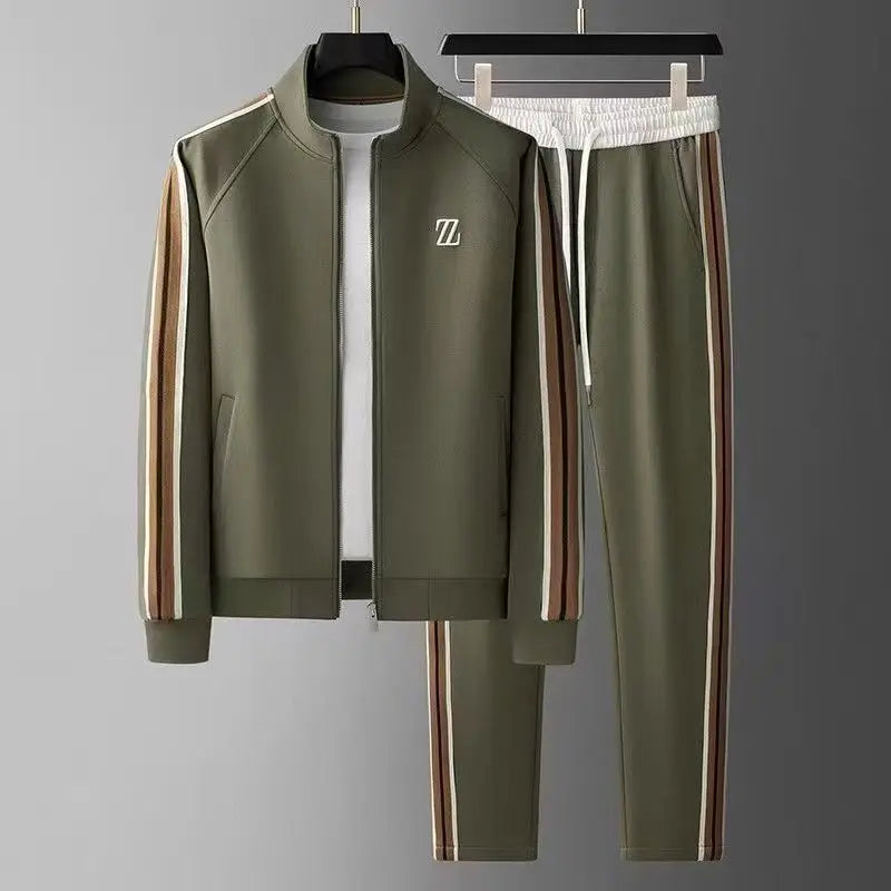 2025 men tracksuit Sportswear Suit Men's Jacket Trendy ins Embroidered Fashion Men's Jacket Trousers Two-Piece Set men clothing