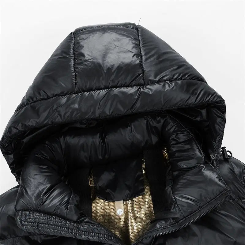 Winter jacket for Boys Girls Down Jacket Black Thickened Zipper Hooded Coat Big Childrens Kids Jacket