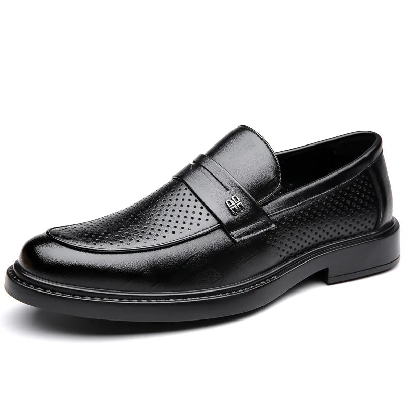 Italian Luxury Brand Loafers Men's Yellow and White Color Leather Shoes Slip-on Fashion Thick Sole Casual Shoes Wedding Moccasin