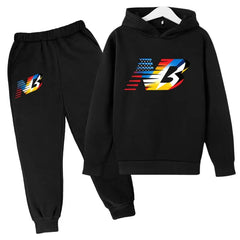 Última Coleção 2026 de Roupas Esportivas Infantis - Conjunto de Camiseta e Calça Comprida Confortável e Solto, Ideal para Meninos e Meninas de 3 a 13 Anos