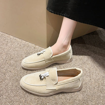 2025 primavera e outono novo tamanho grande sola macia sapatos femininos estilo britânico moda sapatos planos confortáveis sapatos casuais