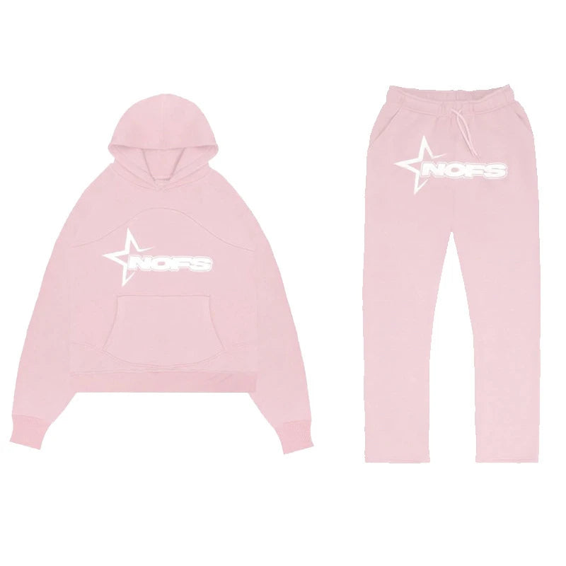 Moletom masculino Y2K Harajuku Hip Hop com estampa gráfica de letras, estilo folgado, modelo punk rock gótico 2024, com blusas, calças e streetwear.