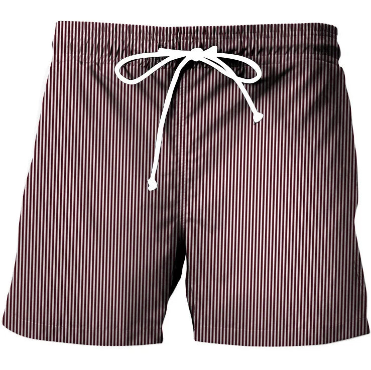 Calção de Banho Havaiano de Secagem Rápida Masculina, Shorts Esportivos para Férias, Estampado 3D Coqueiro, Solto, Moda Verão, 6XL