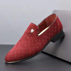 Homens de luxo vestido sapatos camurça sapatos casuais elegantes e confortáveis mocassins designer sapatos de couro de negócios para homens zapatos hombre