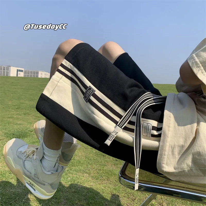 Casual Gym Shorts for Men Summer Joggers Soft Breathable Teens American Fashion Streetwear All-match Basketball Шорты Мужские