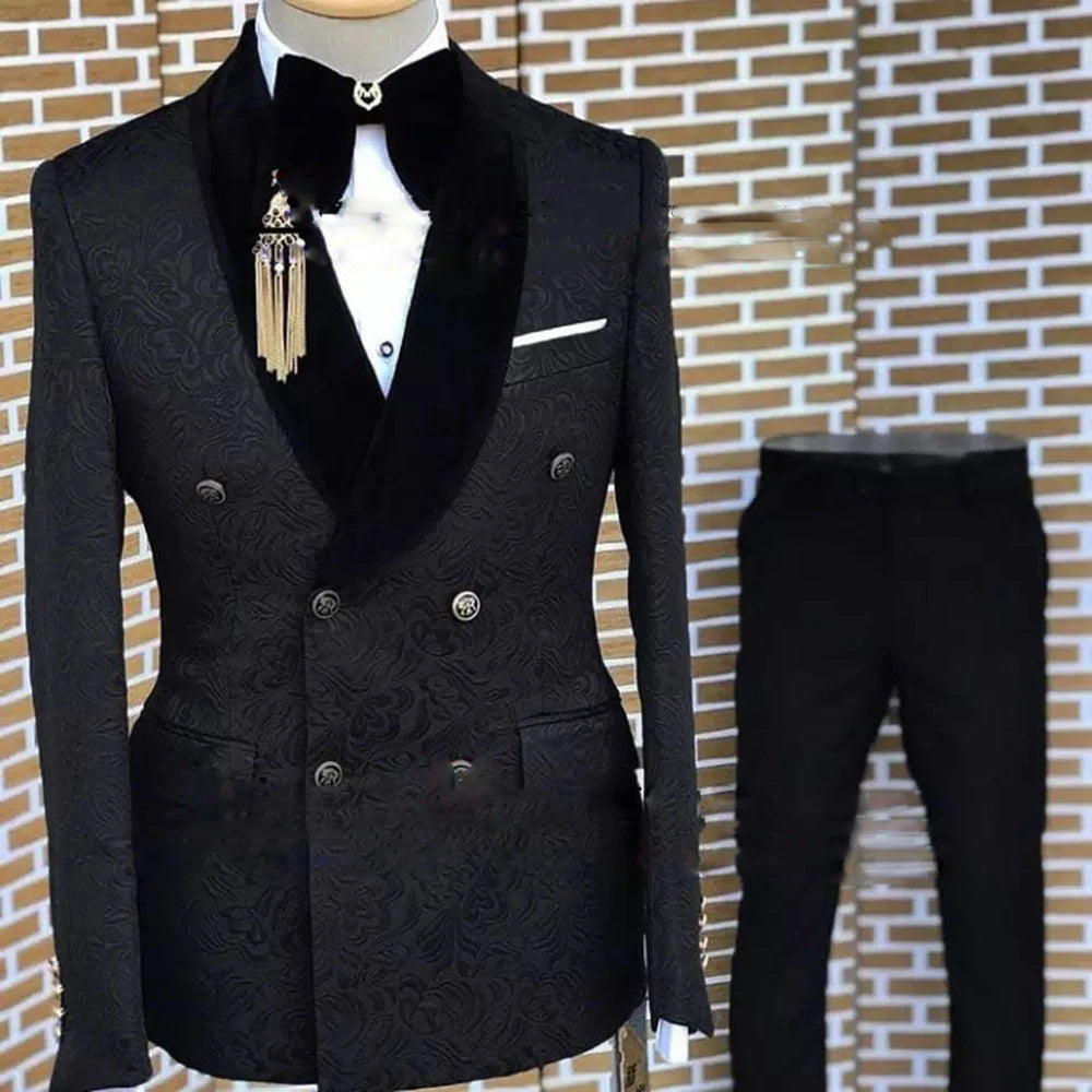 Terno floral formal masculino, smoking elegante, blazer bonito, jaqueta cinza, calça, festa de casamento, noivo, conjunto de 2 peças