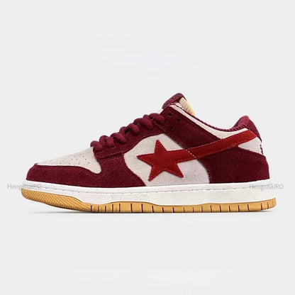 Women Shoes for Men Tennis Retro Star Y2K Punk Skateboard Shoes Fashion Male Sneakers Couple Outdoor Gym Casual Sports Shoes