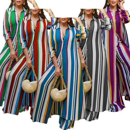 2023 outono primavera africano feminino manga longa com decote em v poliéster 2 peça superior calça longa conjuntos de correspondência XL-5XL roupas africanas femininas