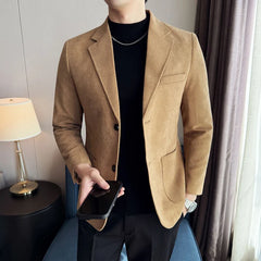 Trajes de Corduroy São Sofisticados, Elegantes, Modernos e Versáteis. São ideais para banquetes casuais, compras, viagens, outono.