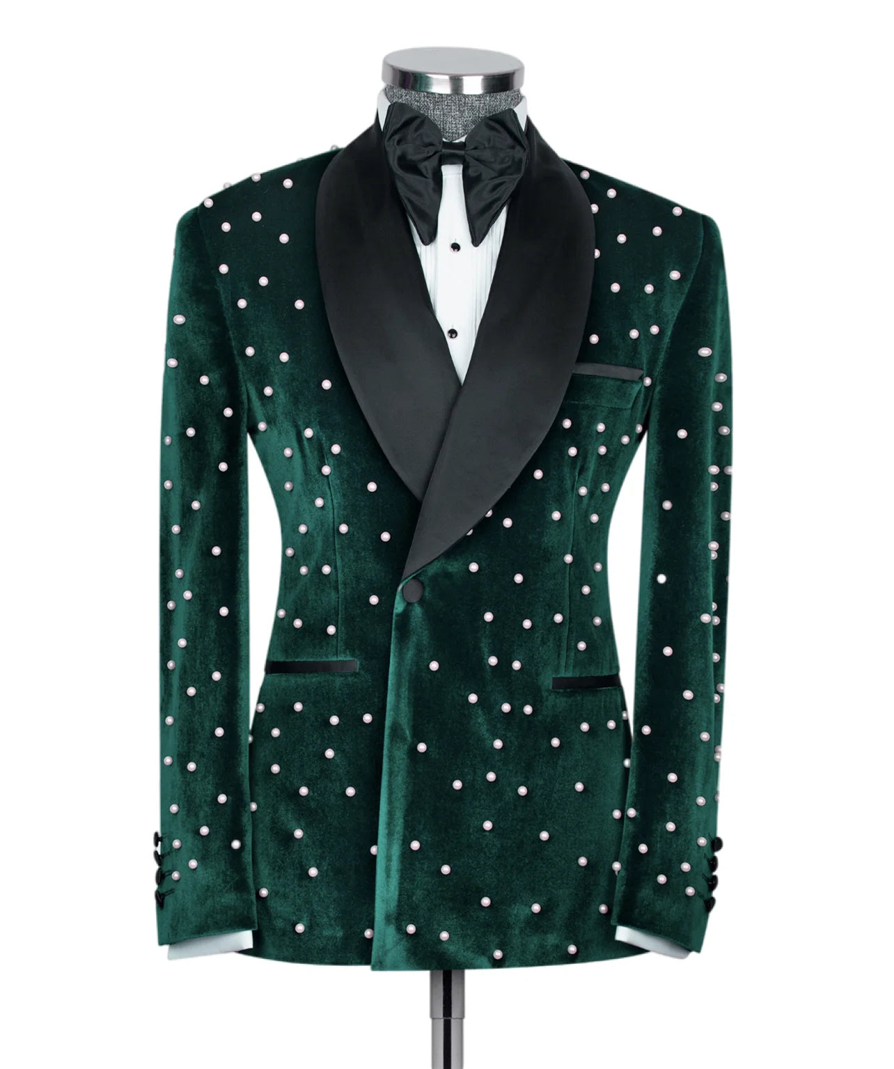 Ternos masculinos de veludo jaqueta slim fit 2 peças/bordado de pérola personalização avançada blazer masculino/moda roupa de noivo de casamento