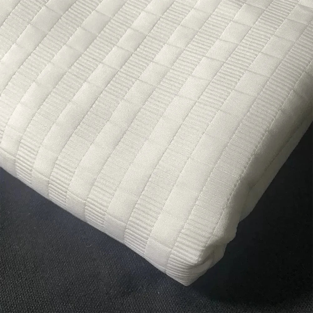 Terno de Casamento Masculino de Alta Costura Branco para Noivo, 3 Peças, com Blazer Jacquard de Lapela Xale, Colete e Calças Pretas, Conjunto Formal Slim Fit
