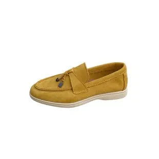 2025 primavera e outono novo tamanho grande sola macia sapatos femininos estilo britânico moda sapatos planos confortáveis sapatos casuais