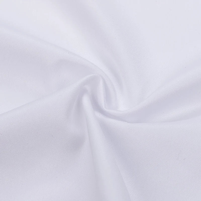 Nova Camisa Masculina de Algodão Puro 200S DP de Alta Qualidade, Não Amassa, Quatro Camadas, com Punho Francês, Gola Windsor e Gola Listrada Contrastante