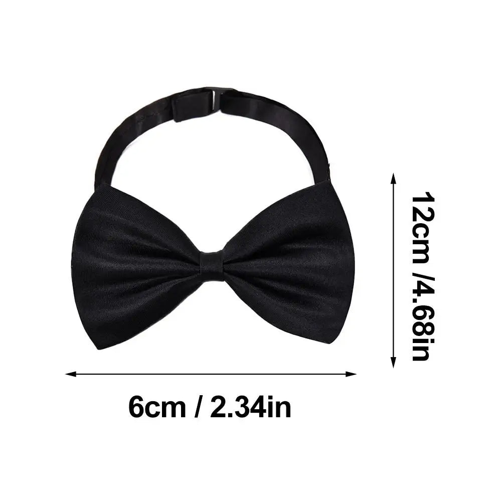 Gravatas borboleta para homens, festa de casamento, gravata borboleta preta, gravata clássica ajustável, gravata borboleta de casamento, 1-3 peças
