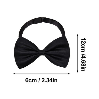 Gravatas borboleta para homens, festa de casamento, gravata borboleta preta, gravata clássica ajustável, gravata borboleta de casamento, 1-3 peças