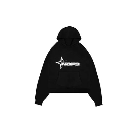 Moletom masculino Y2K Harajuku Hip Hop com estampa gráfica de letras, estilo folgado, modelo punk rock gótico 2024, com blusas, calças e streetwear.