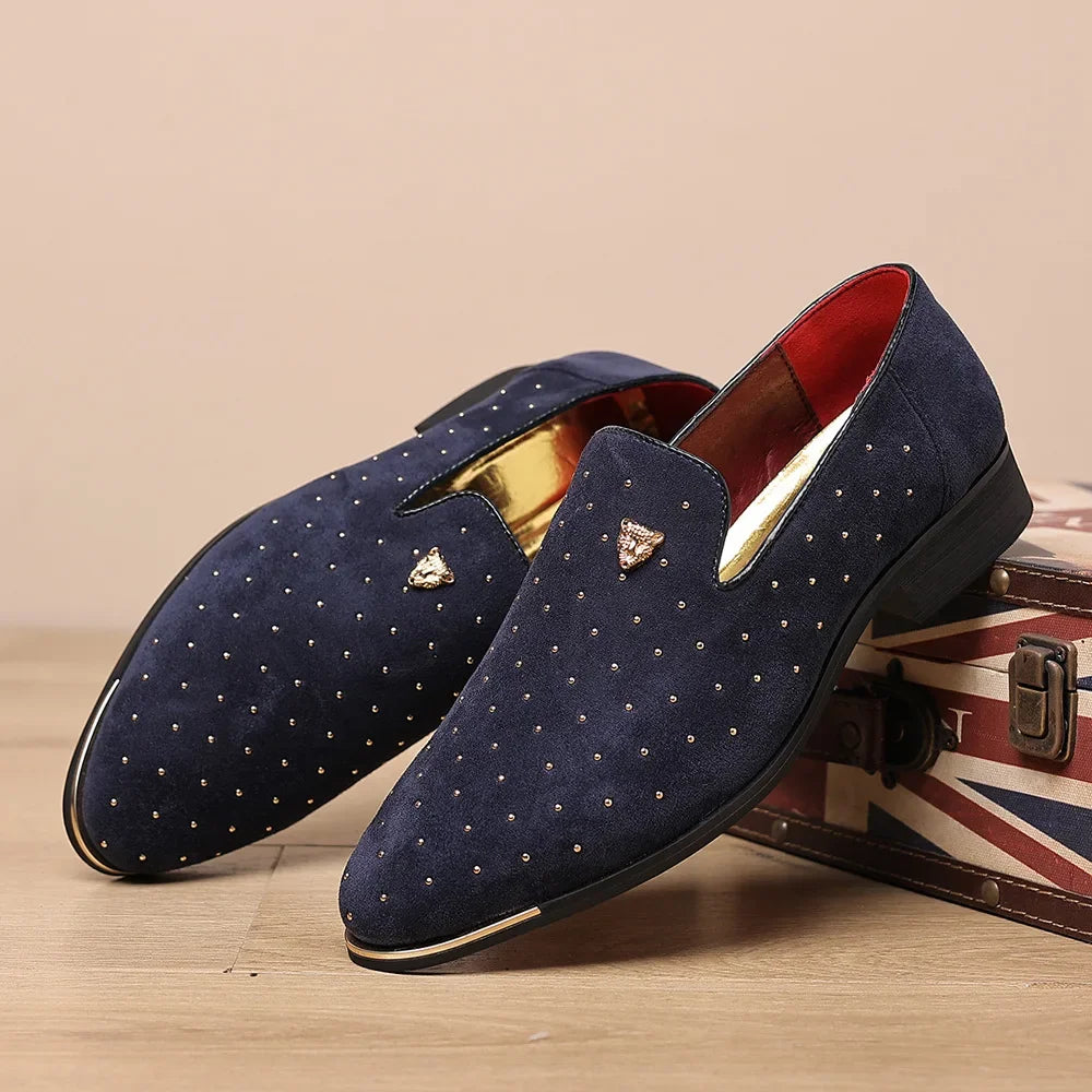 Homens mocassins sapatos de couro para homem deslizamento em mocassins sapatos elegantes moda masculina apartamentos clube sapatos de festa masculino zapatos hombre