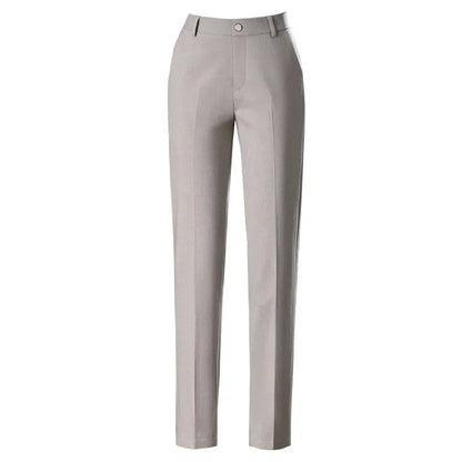 2025 primavera outono preto elegante carreira formal terno calças femininas, cáqui em linha reta cintura alta solta calças de trabalho feminino/calças de carga