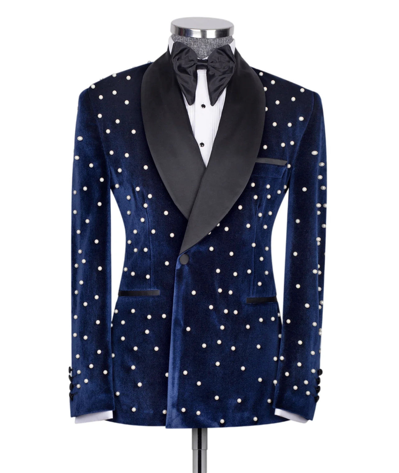 Ternos masculinos de veludo jaqueta slim fit 2 peças/bordado de pérola personalização avançada blazer masculino/moda roupa de noivo de casamento