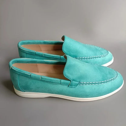Male Classic Brand Suede Leather Loafers Men Casual Shoes Luxury Mens Breathable Slip on Driving Shoes Moccasins