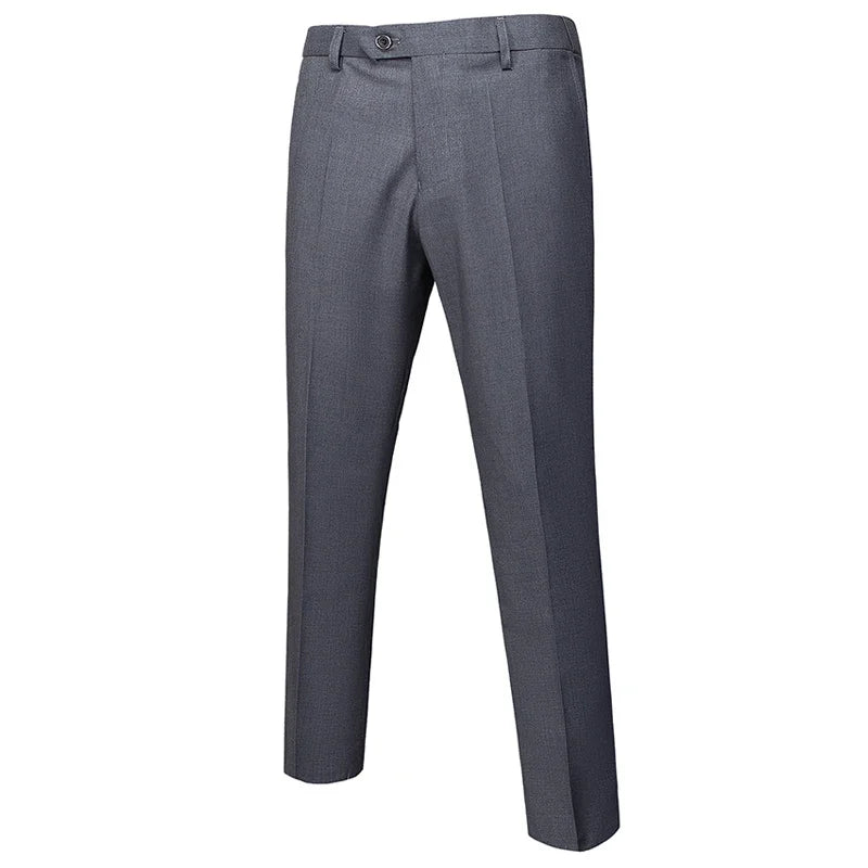 15 cores novo negócio casual terno calças dos homens sólido escritório formal calças dos homens estilo clássico terno calças compridas plus size