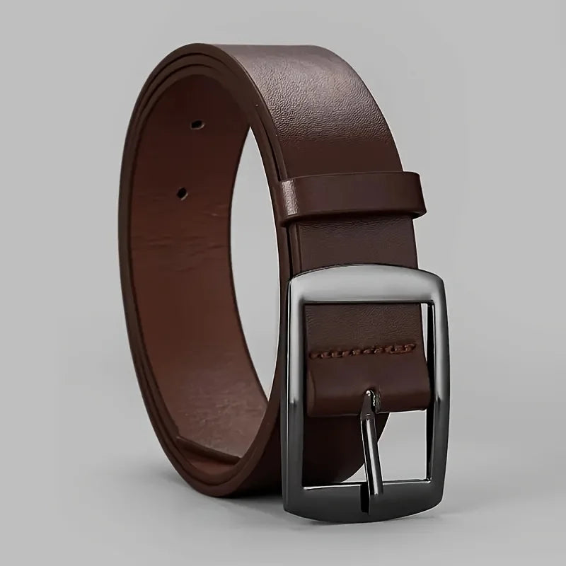 Novo cinto de luxo masculino em couro PU com fivela de metal, de alta qualidade, de marca famosa e com design exclusivo. Ideal para usar com calças jeans e tamanhos grandes.