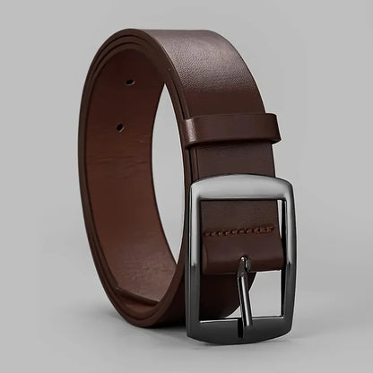 Novo cinto de luxo masculino em couro PU com fivela de metal, de alta qualidade, de marca famosa e com design exclusivo. Ideal para usar com calças jeans e tamanhos grandes.