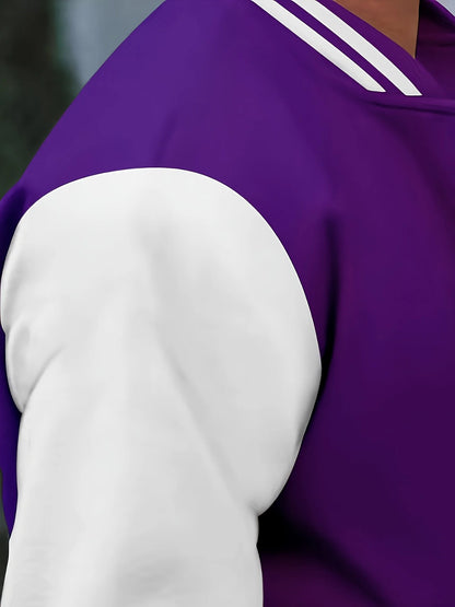 Jaqueta estilo universitário masculina casual primavera e outono moda botão estilo jaqueta de beisebol casaco versátil