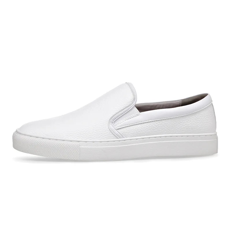 Sapatos Casuais Masculinos de Couro Genuíno, Marca de Luxo, Mocassins Respiráveis, Sapatos Italianos para Dirigir, Slip-on, Chaussure Homme