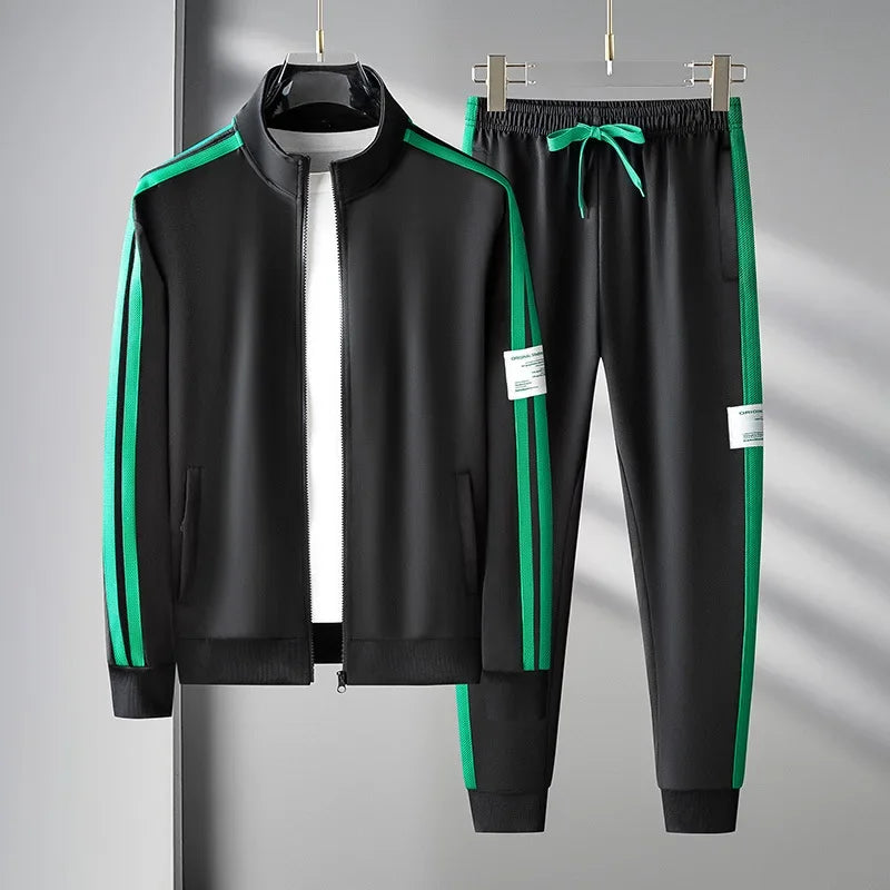 Men's Tracksuit Korean Fashion Mens Sportswear Two Piece Sets Casual Man Jacket Sweatpants Male Clothing Sports Clothes