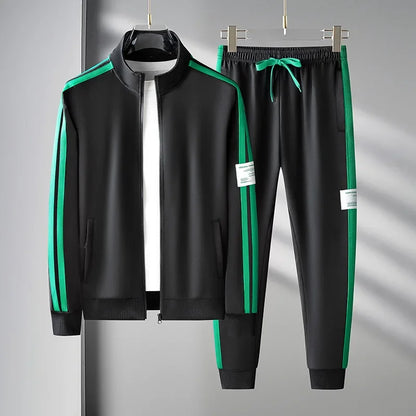 Men's Tracksuit Korean Fashion Mens Sportswear Two Piece Sets Casual Man Jacket Sweatpants Male Clothing Sports Clothes