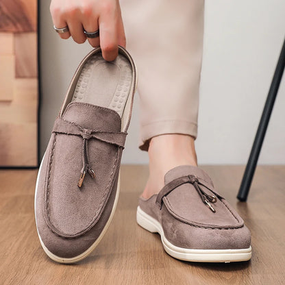 Mocassins masculinos de verão, confortáveis, casuais, para usar ao ar livre, sandálias leves para caminhada.