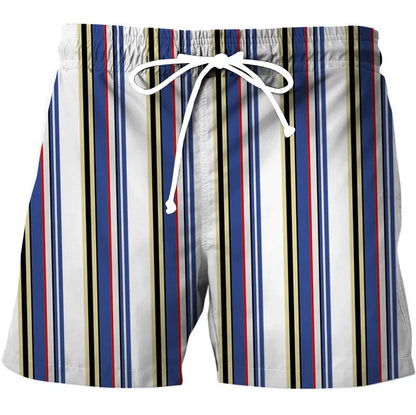 Calção de Banho Havaiano de Secagem Rápida Masculina, Shorts Esportivos para Férias, Estampado 3D Coqueiro, Solto, Moda Verão, 6XL