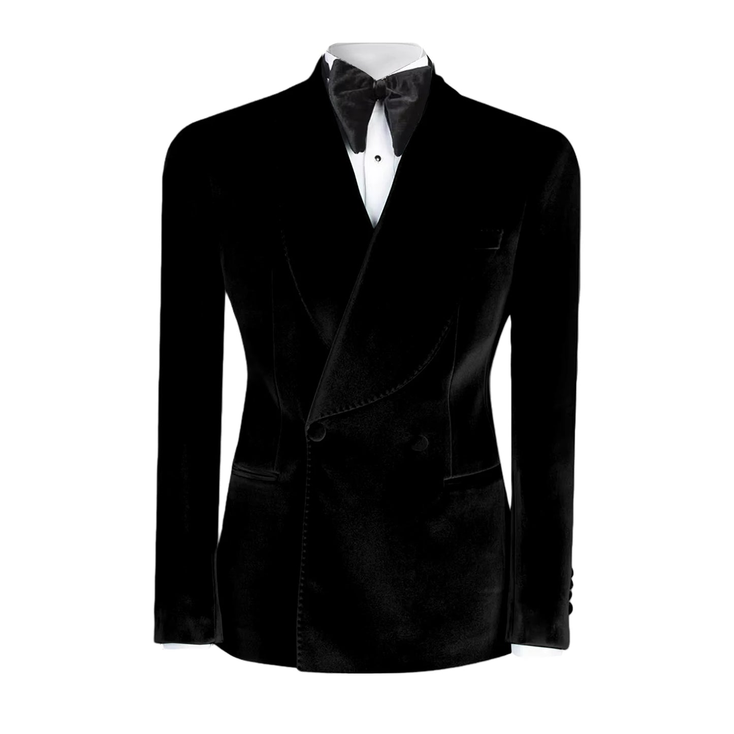 Ternos formais de veludo masculino, blazer duplo breasted, 1 peça, elegante, slim fit, roupas masculinas, casamento, negócios, casacos casuais