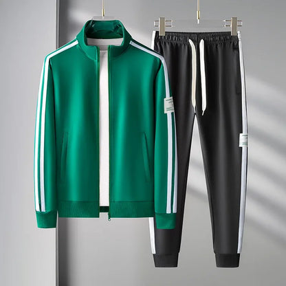 Men's Tracksuit Korean Fashion Mens Sportswear Two Piece Sets Casual Man Jacket Sweatpants Male Clothing Sports Clothes