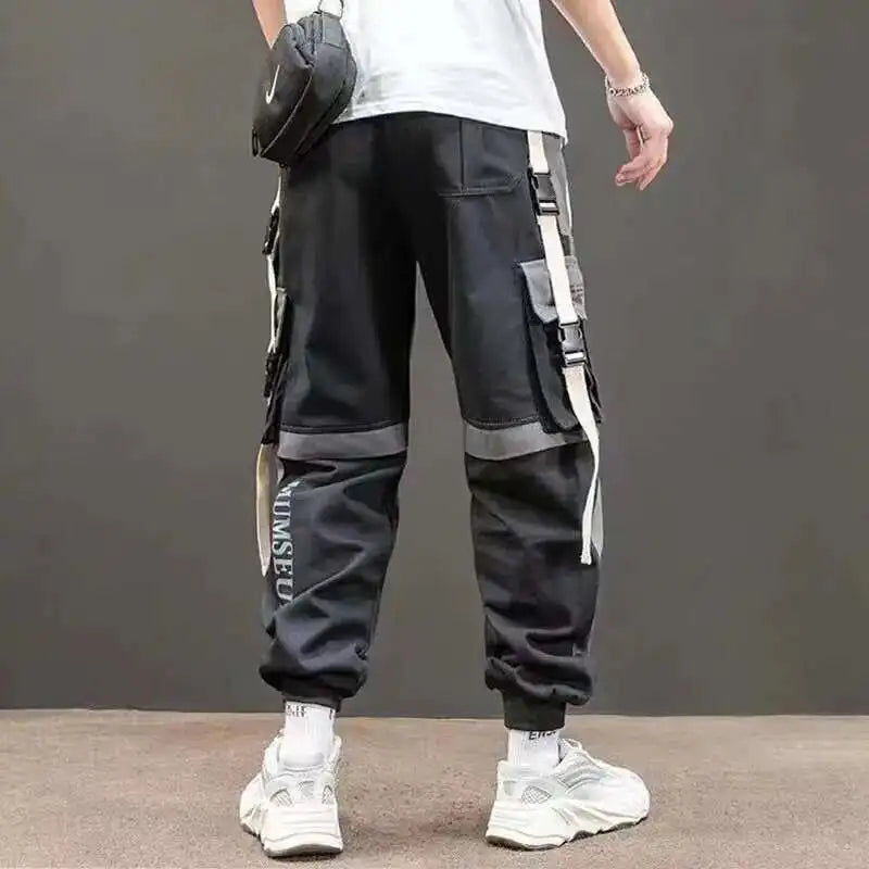 Hksh moda masculina maré darkwear macacão high street versátil casual calças de carga tático solto leggings chique bolso novo hk0207