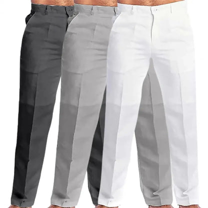 2023 masculino suporte bolso casual calças de linho sólido branco cinza plus size 3xl masculino elegante moda moletom masculino streetwear
