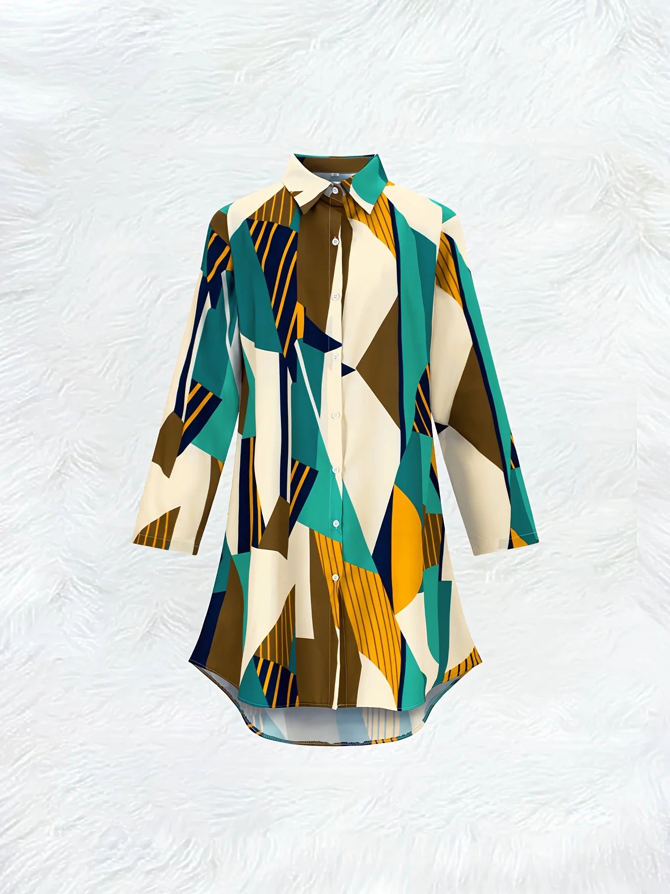 Vestido camisa de manga comprida, estilo casual de férias, modelo oversized com botões, para mulheres, moda verão/outono, modelo evasê