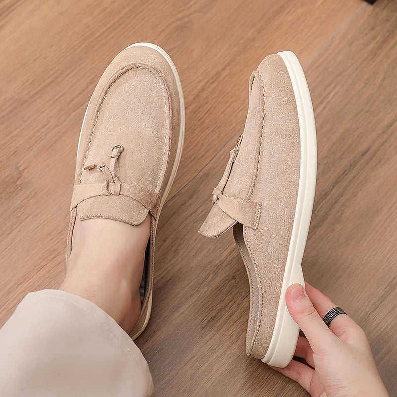 Mocassins masculinos de verão, confortáveis, casuais, para usar ao ar livre, sandálias leves para caminhada.
