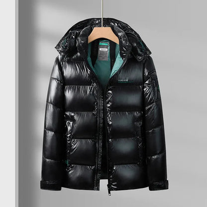 Jaqueta de inverno masculina parkas engrossar casaco quente dos homens com capuz moda nova streetwear à prova dwaterproof água para baixo algodão inverno puffer jaquetas
