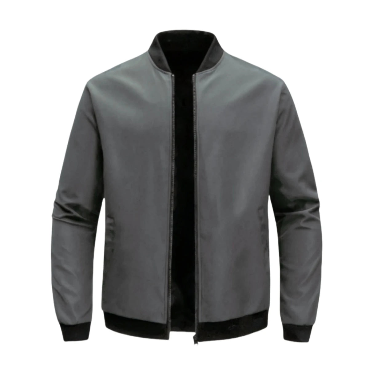 Jaqueta Bomber Slim Casual de Moda Sólida para Homens, Nova Chegada, Jaquetas de Baseball Masculinas