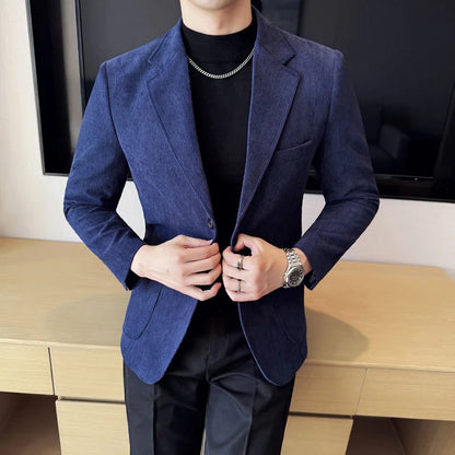 Trajes de Corduroy São Sofisticados, Elegantes, Modernos e Versáteis. São ideais para banquetes casuais, compras, viagens, outono.