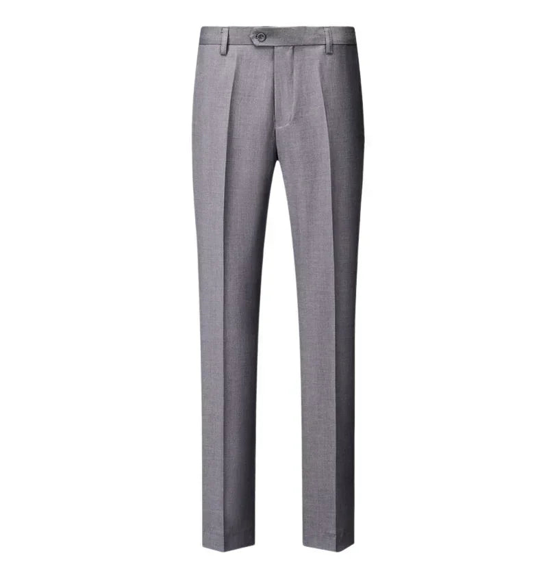 Calças de Terno Masculino M-6XL, Moda Boutique, Cor Sólida, Formal, para Negócios, Noivo, Casamento, Casual