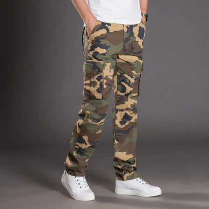 Calças de carga masculinas verão primavera algodão trabalho wear novo em tamanho grande 6xl casual escalada joggers sweatpants hombre outono