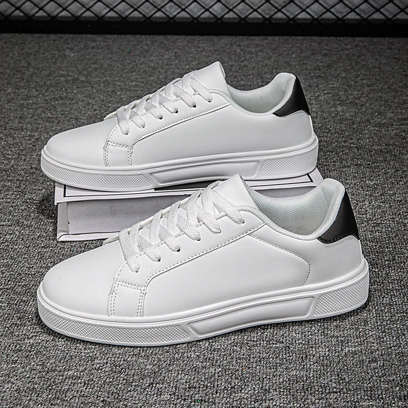 Men Vulcanized Shoes Couple Women PU Leather Men Shoes Sneakers Trend Casual Shoes Leisure Male Sneakers Footwear